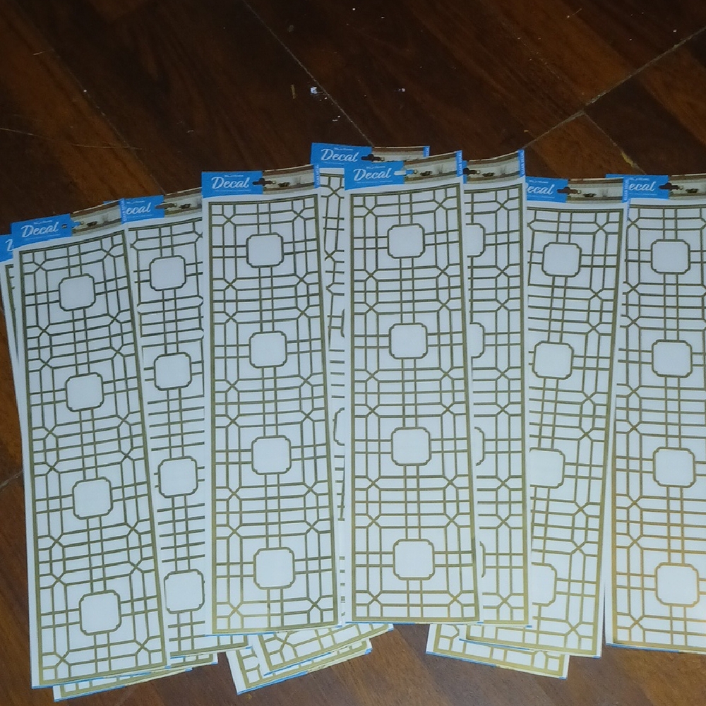 Gold Geometric Decal Set